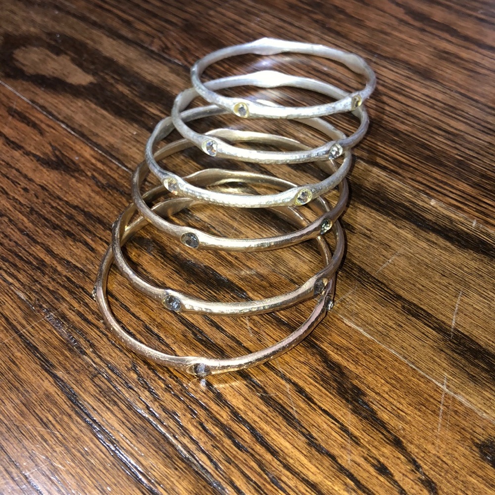 Silver and Gold Bangles